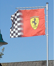 Bandera de la marca Ferrari